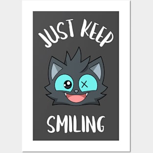 kittyswat X "Just Keep Smiling" Posters and Art